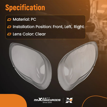 Headlamp Lens Cover for Mercedes W220 S430 S500 S600 (1998–2006)