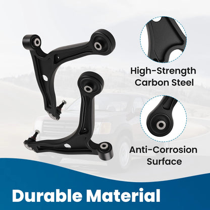 Front Lower Control Arms w/Ball Joints LH RH for 2006-2014 Honda Ridgeline