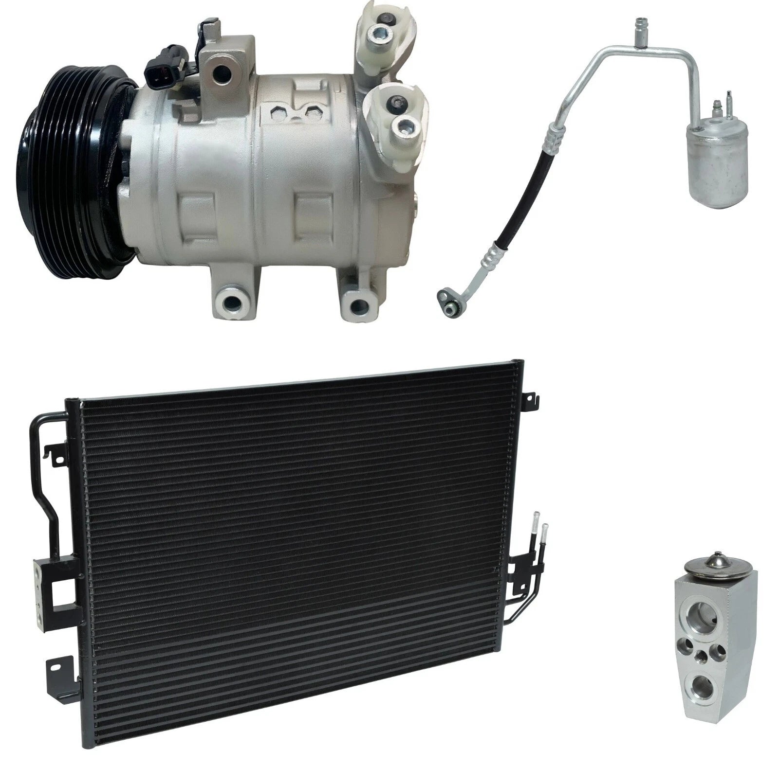A/C Compressor Kit With Condenser for Mercury Mariner 3.0L (2008–2008)