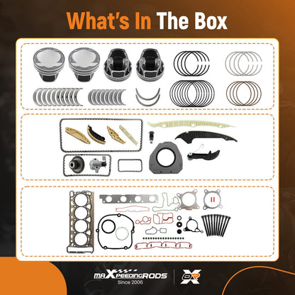 Engine Overhaul Rebuild Kit with Timing Chain Set for Audi TT TTS (2011–2014)