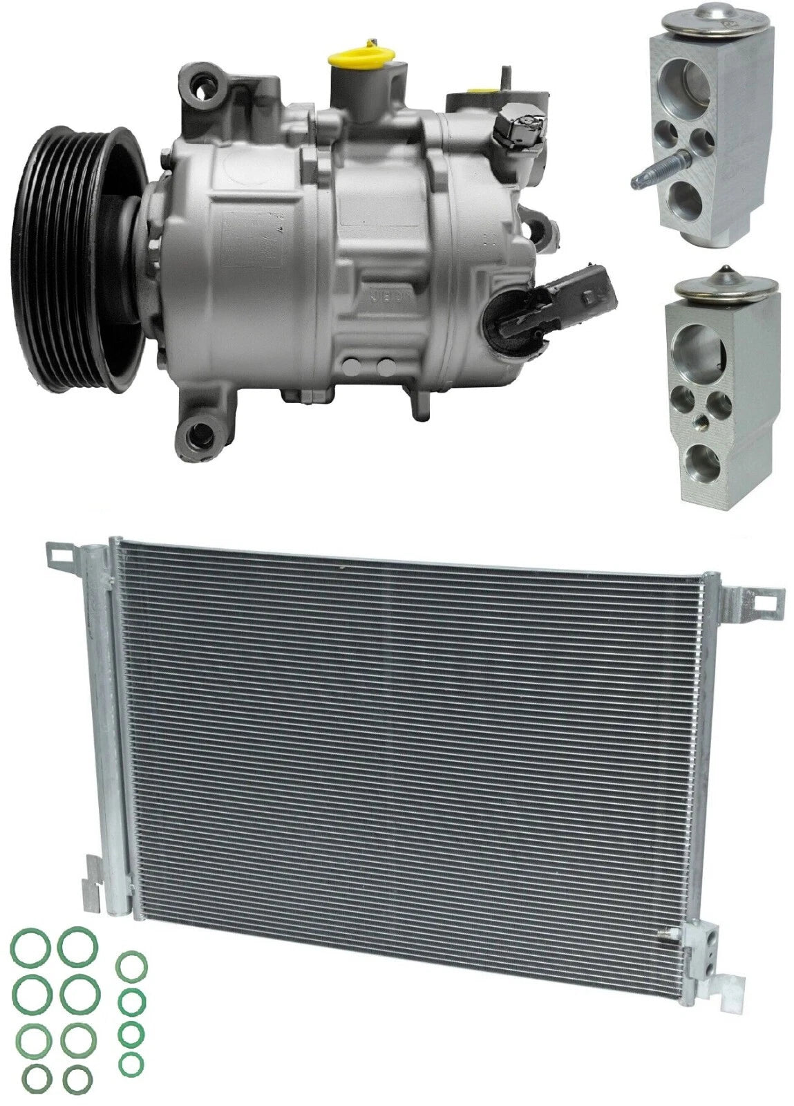 AC Compressor Kit With Condenser for Audi Q7 2.0L (2018–2020) Rear