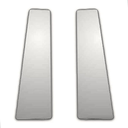 2Pc Chrome Pillar Posts Replacement for 2011-2019 Toyota Yaris 3Dr Liftback
