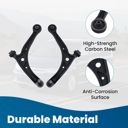 4x Front Lower Control Arm Ball Joint Sway Bar Link for Honda Odyssey (1999–2004)