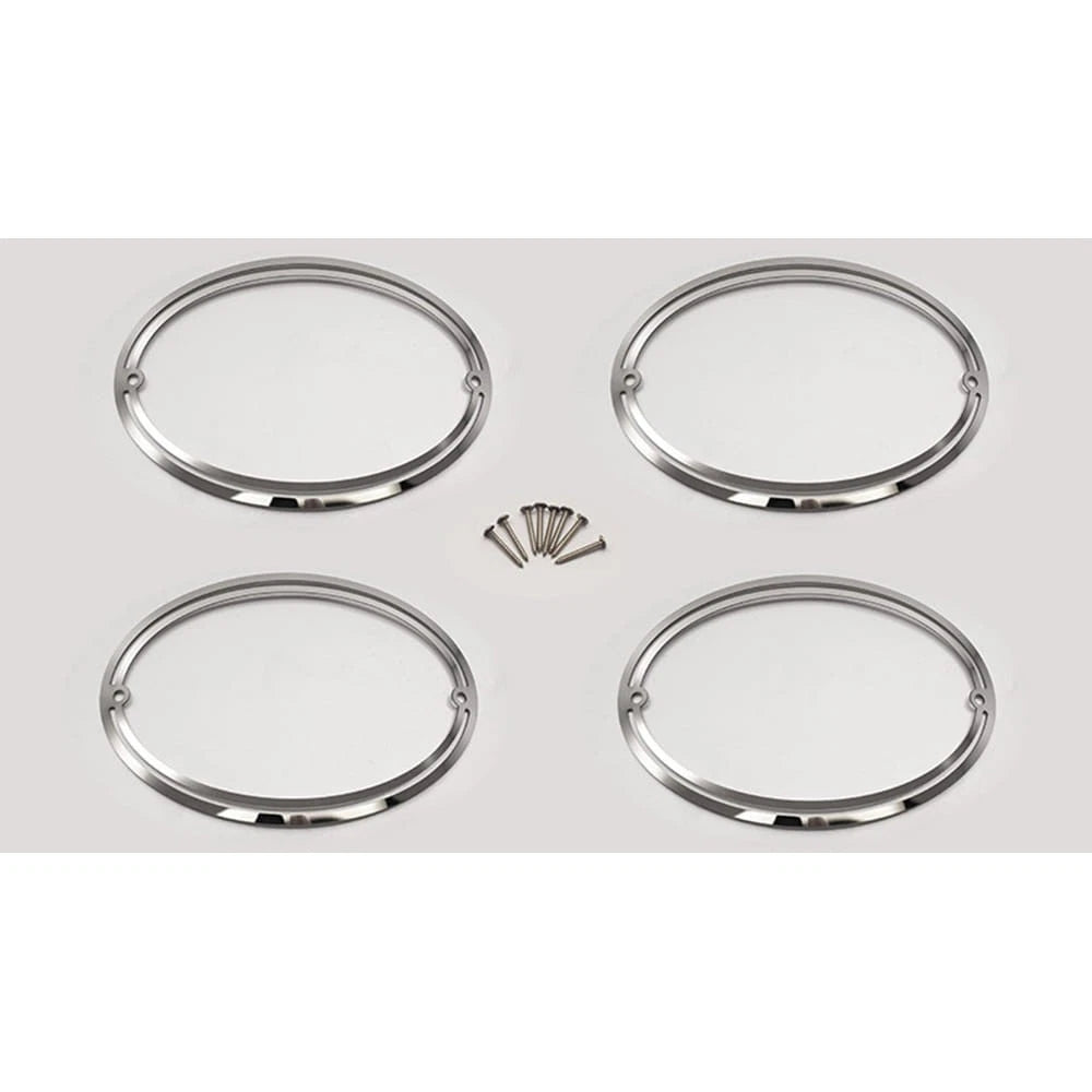 4pc Tail Light Trim Rings Polished Stainless Steel for Chevy Corvette C5 (1997–2004)