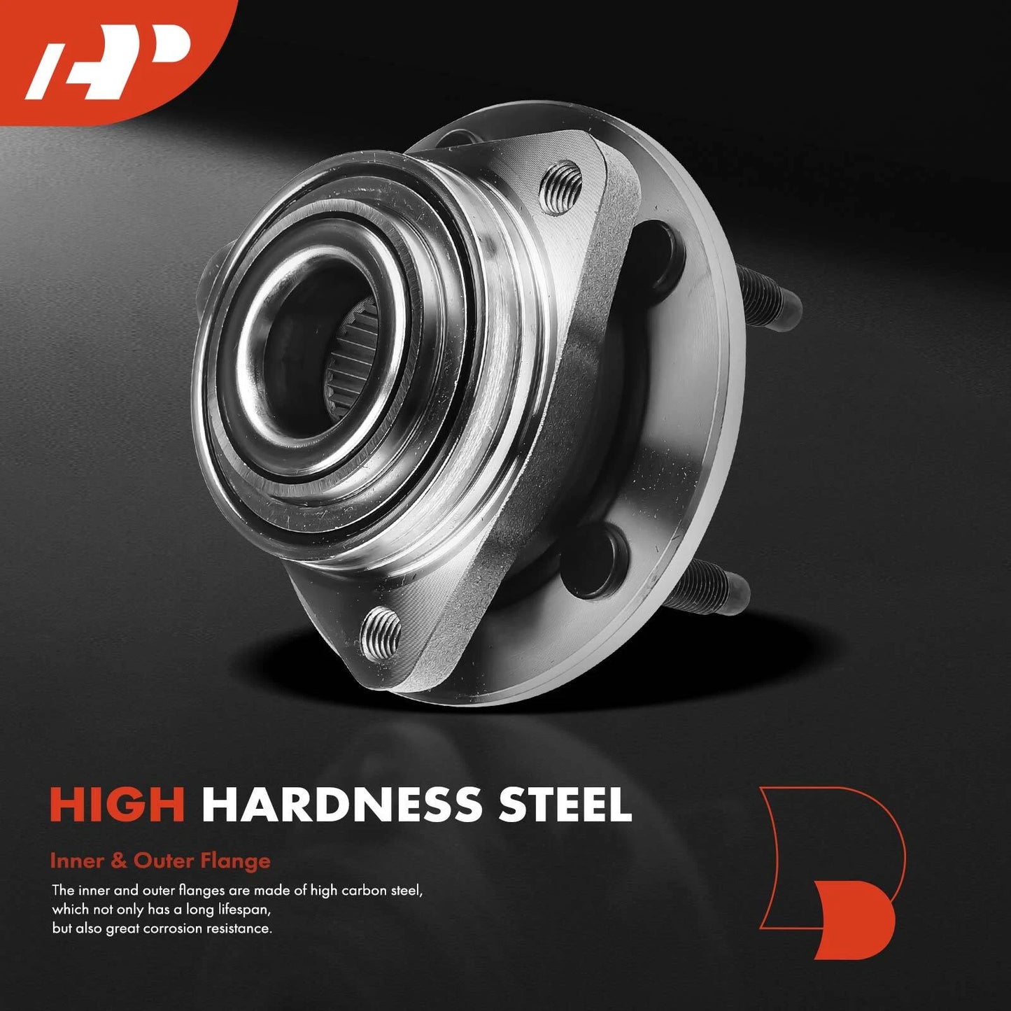 2X Front Wheel Hub & Bearing Assembly for Chevy Malibu (2004–2007)
