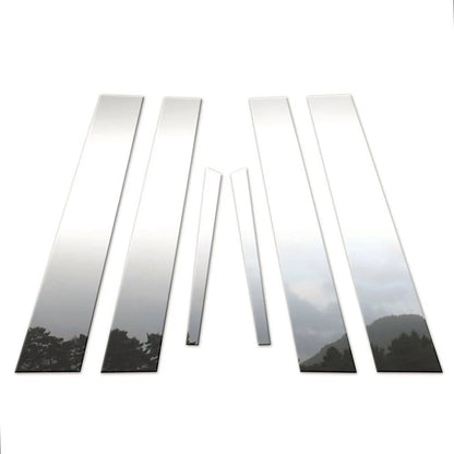 6Pc Chrome Pillar Post Covers Replacement for Nissan Maxima (2009–2015)
