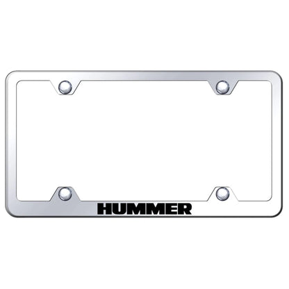 Stainless Steel Wide Body License Plate Frame - Officially Licensed for Hummer