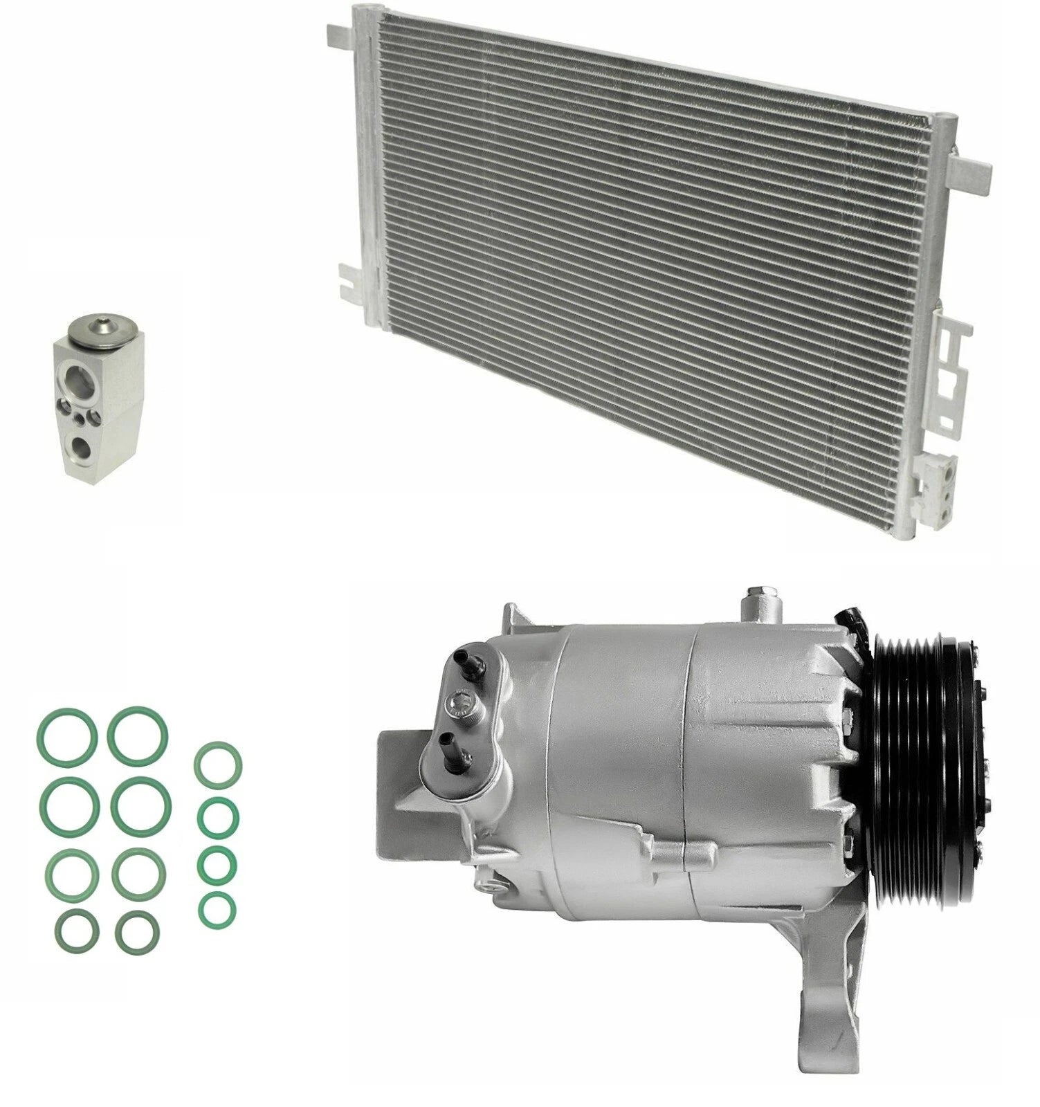 AC Compressor Kit With Condenser for Pontiac G6 3.9L (2006–2009)