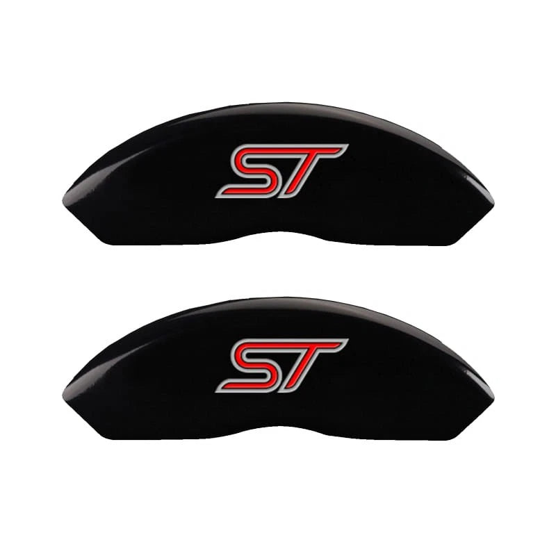 Caliper Covers Set of 4 Black ST w/o Bolts for 2019-2020 Ford Edge