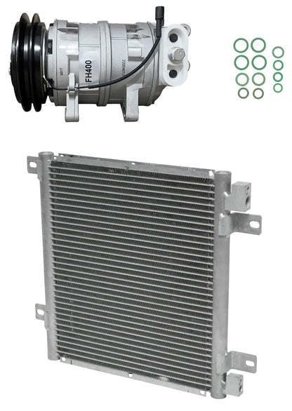 AC Compressor Kit With Condenser for Isuzu NPR 4.8L (2001–2005)