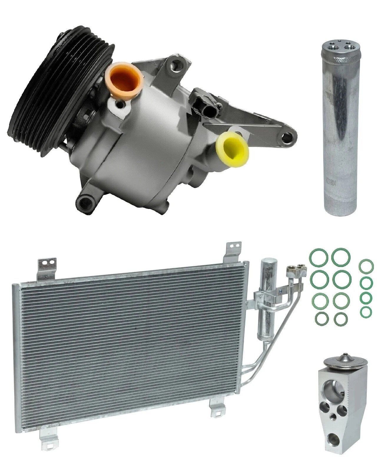 AC Compressor Kit W Condenser for Mazda CX-3 2.0L (2018–2018)