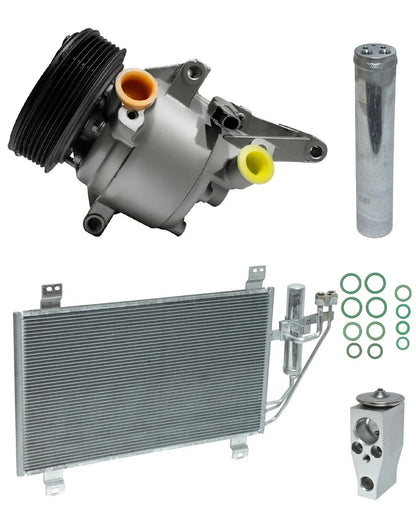 AC Compressor Kit W Condenser for Mazda CX-3 2.0L (2018–2018)