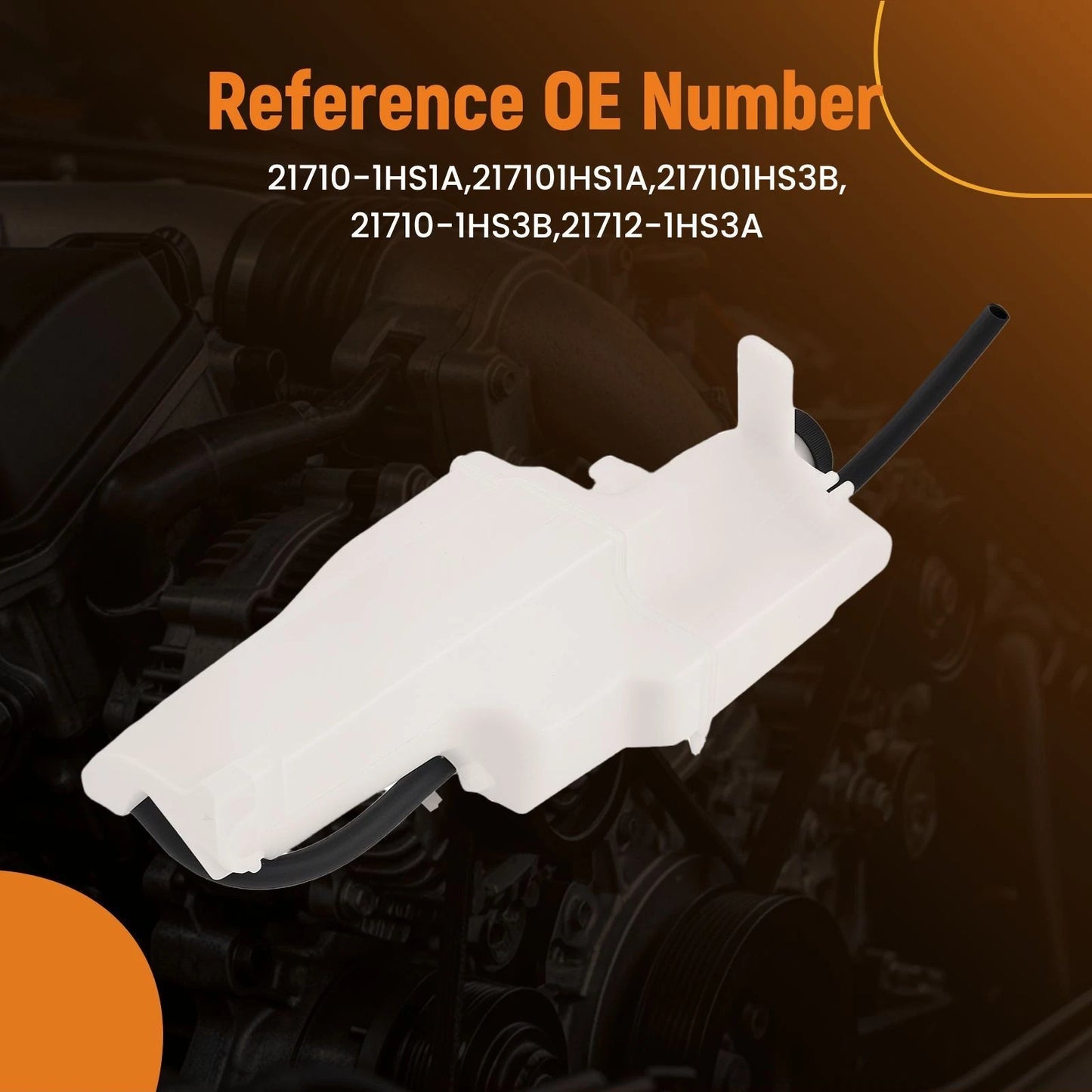 Coolant Reservoir Tank with Cap for Nissan March Micra Versa (2012–2019)