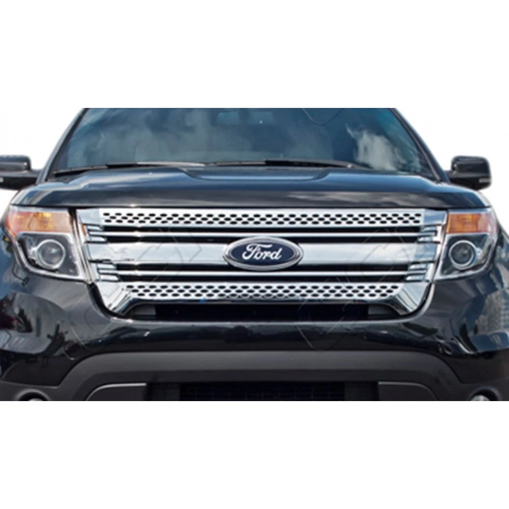 Chrome Grille Overlay 'Factory Style' for 2011-2015 Ford Explorer