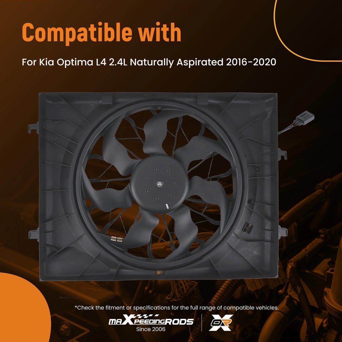 Electric Radiator Cooling Fan for Kia Optima L4 (2016–2020)