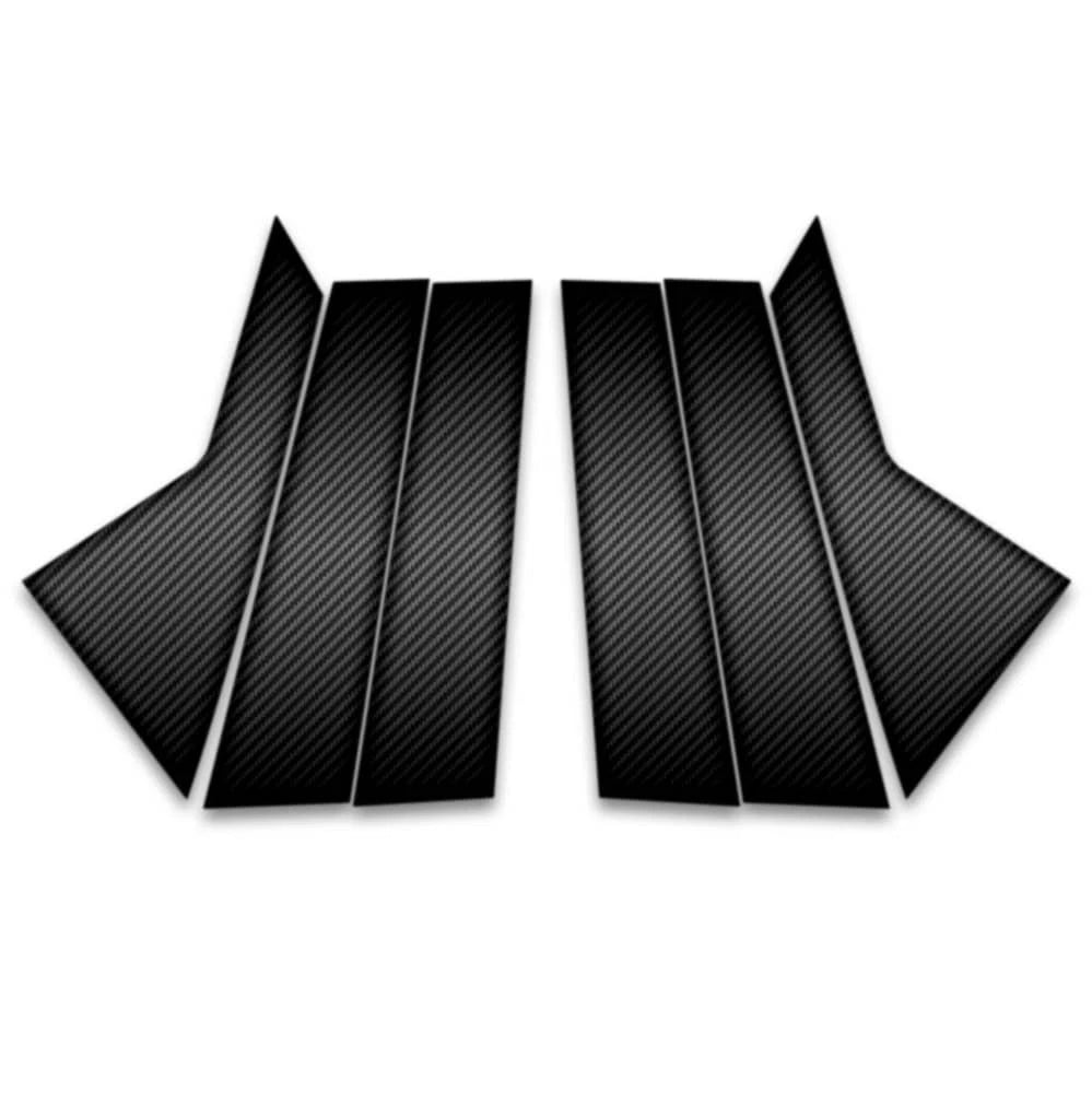 6pc Carbon Fiber Pillar Post Covers for 2013-2023 Cadillac XTS