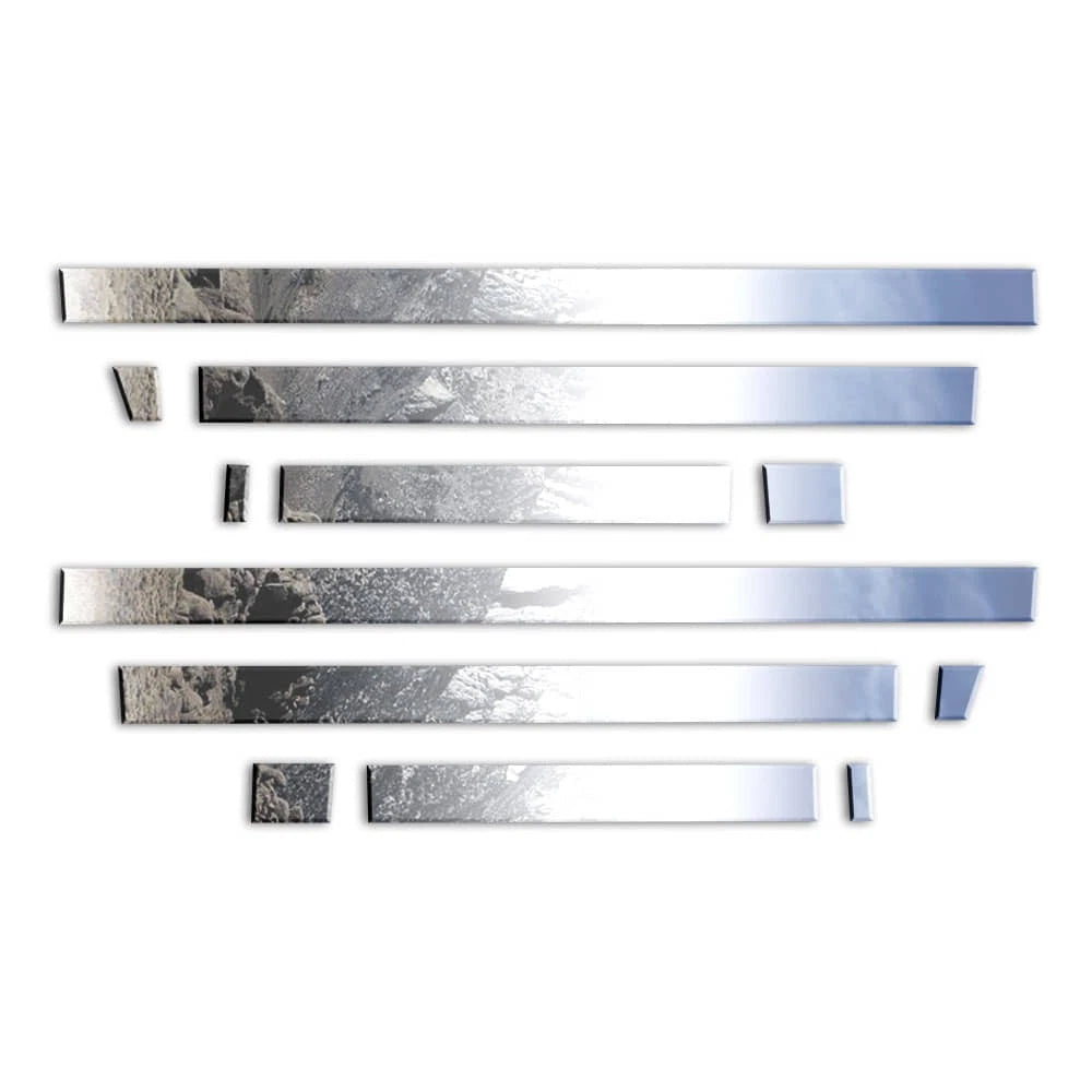 Diamond Grade 12pc 2 5/8" Accent Trim for 2017-24 Ford Superduty Crew Cab Duall
