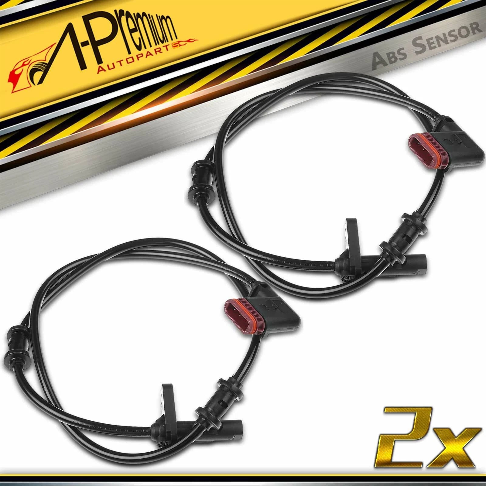 2X Rear ABS Wheel Speed Sensors for Mercedes-Benz E350 E550 (2010–2013)