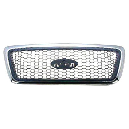 Replacement Black Chrome Plastic Front Grille For 2006-2008 Ford Ford Lightduty
