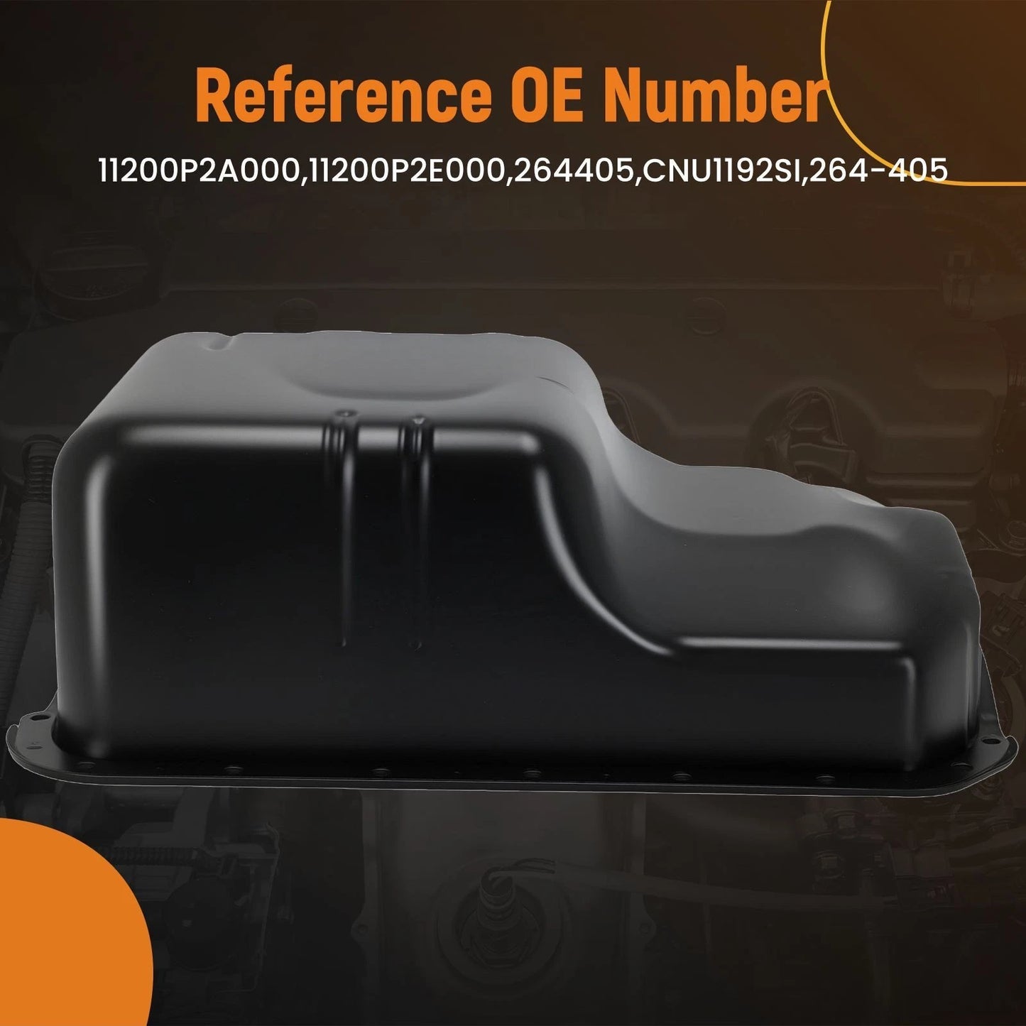 Lower Engine Oil Tank for Honda Civic Coupe L4 1.6L SOHC (1996–2000)