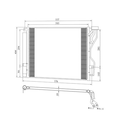 A/C Condenser Replacement for Hyundai Sonata (2015–2019)