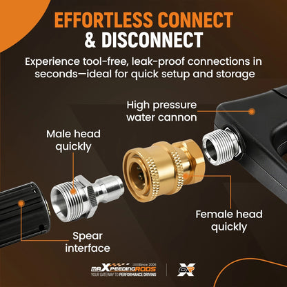1/4" Quick Connect Socket to Female NPT Adapter for Pressure Washer Gun (2024–2025)