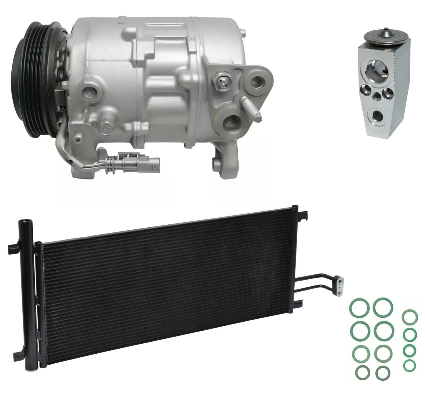 AC Compressor Kit with Condenser for GMC Sierra 1500 4.3L (2017–2017)