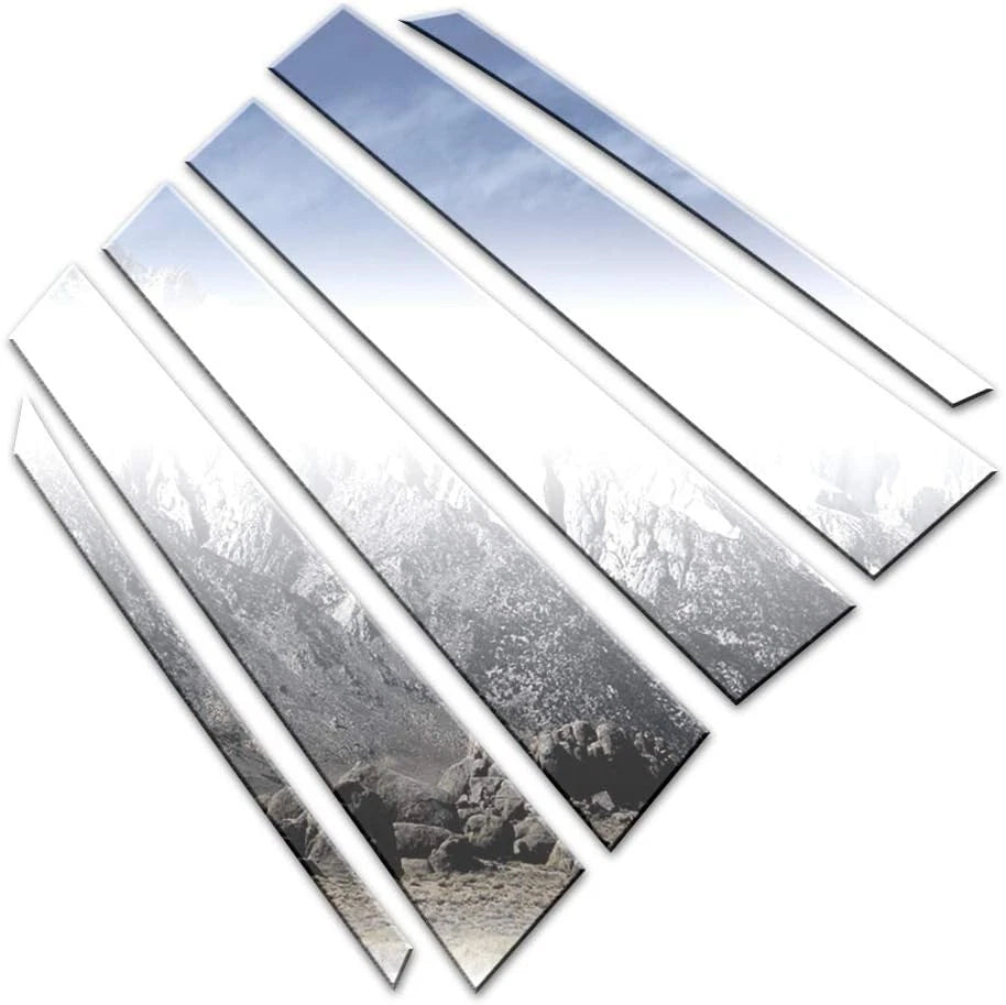 Chrome Pillar Post Trim 6 Piece Replacement for Nissan Sentra (2013–2019)