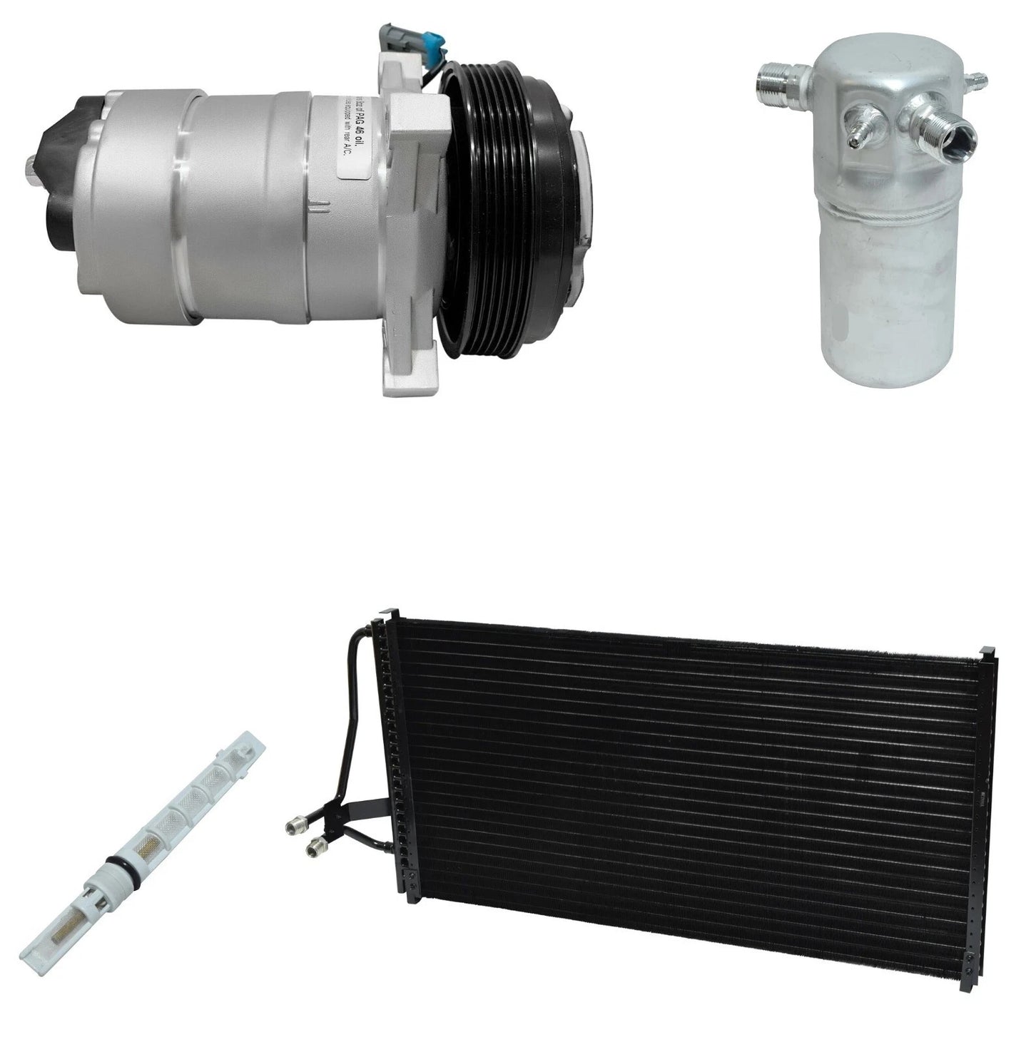 AC Compressor Kit With Condenser for Buick LeSabre 3.8L (1989–1990)