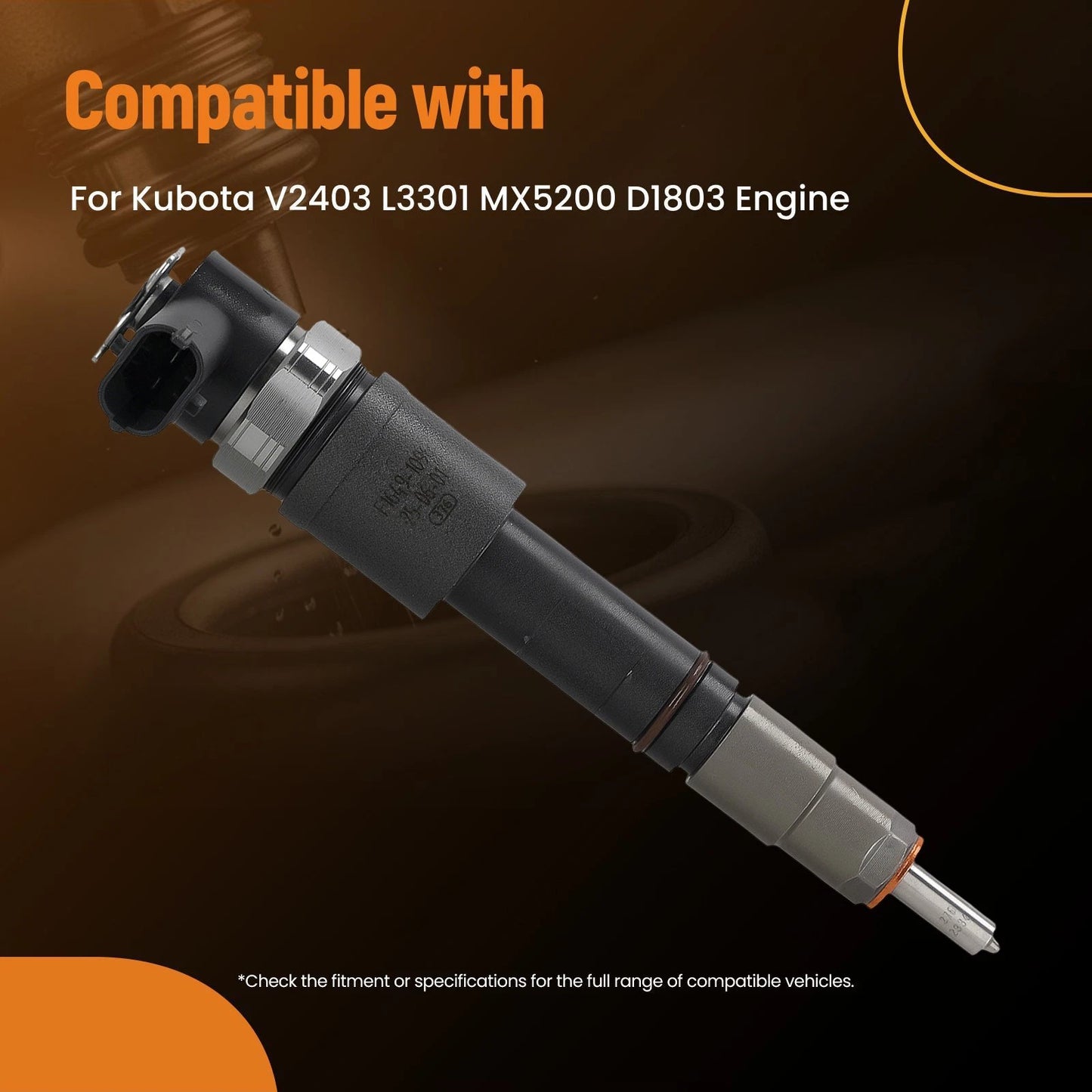 Direct Mount Diesel Injector for Kubota MX5200 (D1803) (199?–199?)