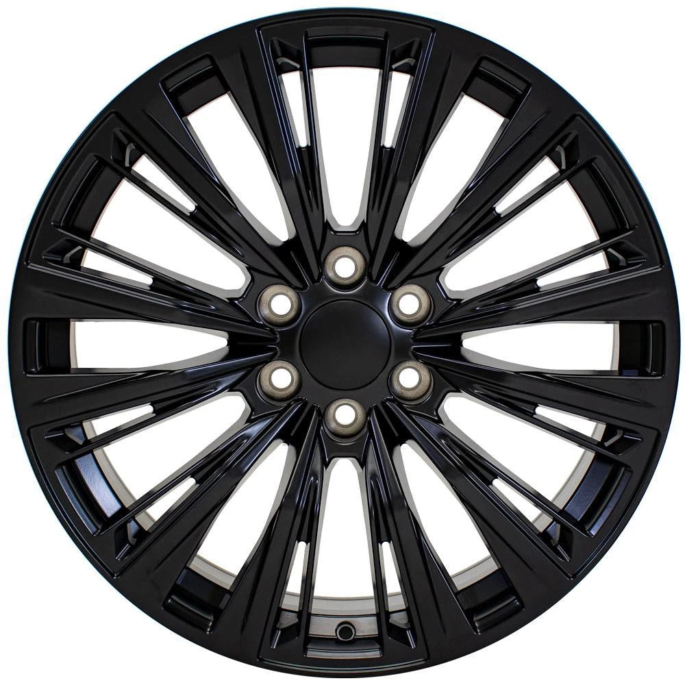 22 Inch Satin Black Wheel Replacement for 1992–1994 Chevy Blazer