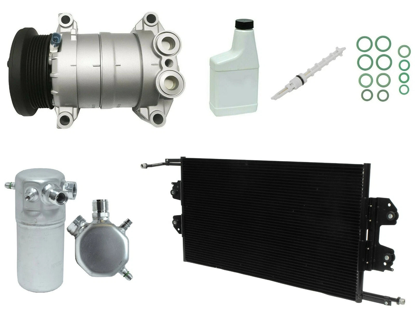 A/C Compressor Kit with Condenser Replacement for Honda (2008–2013)
