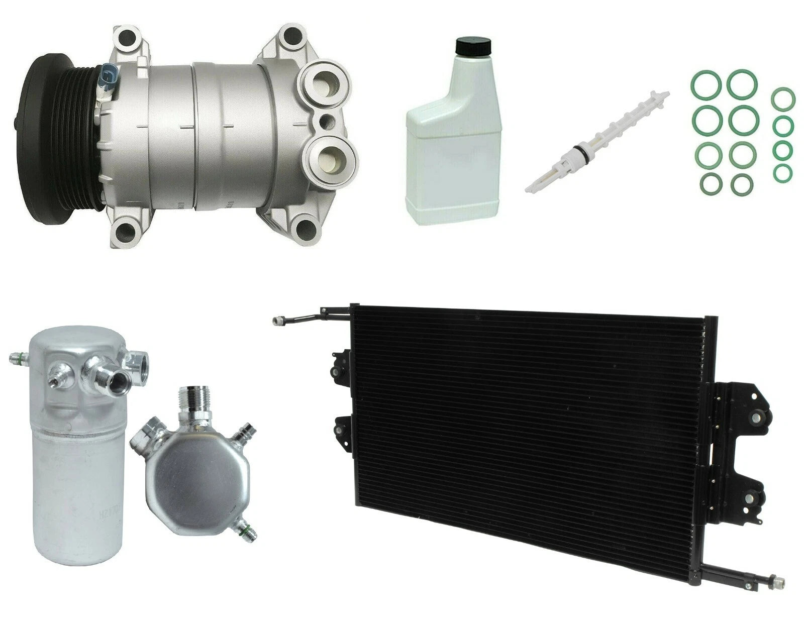 A/C Compressor Kit with Condenser Replacement for Honda (2008–2013)