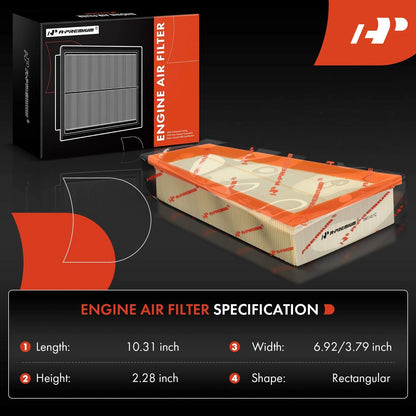 2X Engine Air Filter for Mercedes-Benz CLA250 GLA250 (2014–2019)