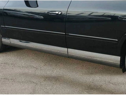 6p LuxuryFX Chrome 2 5/8-3 1/4 Tapered Rocker Panel Molding for 00-08 Lincoln LS