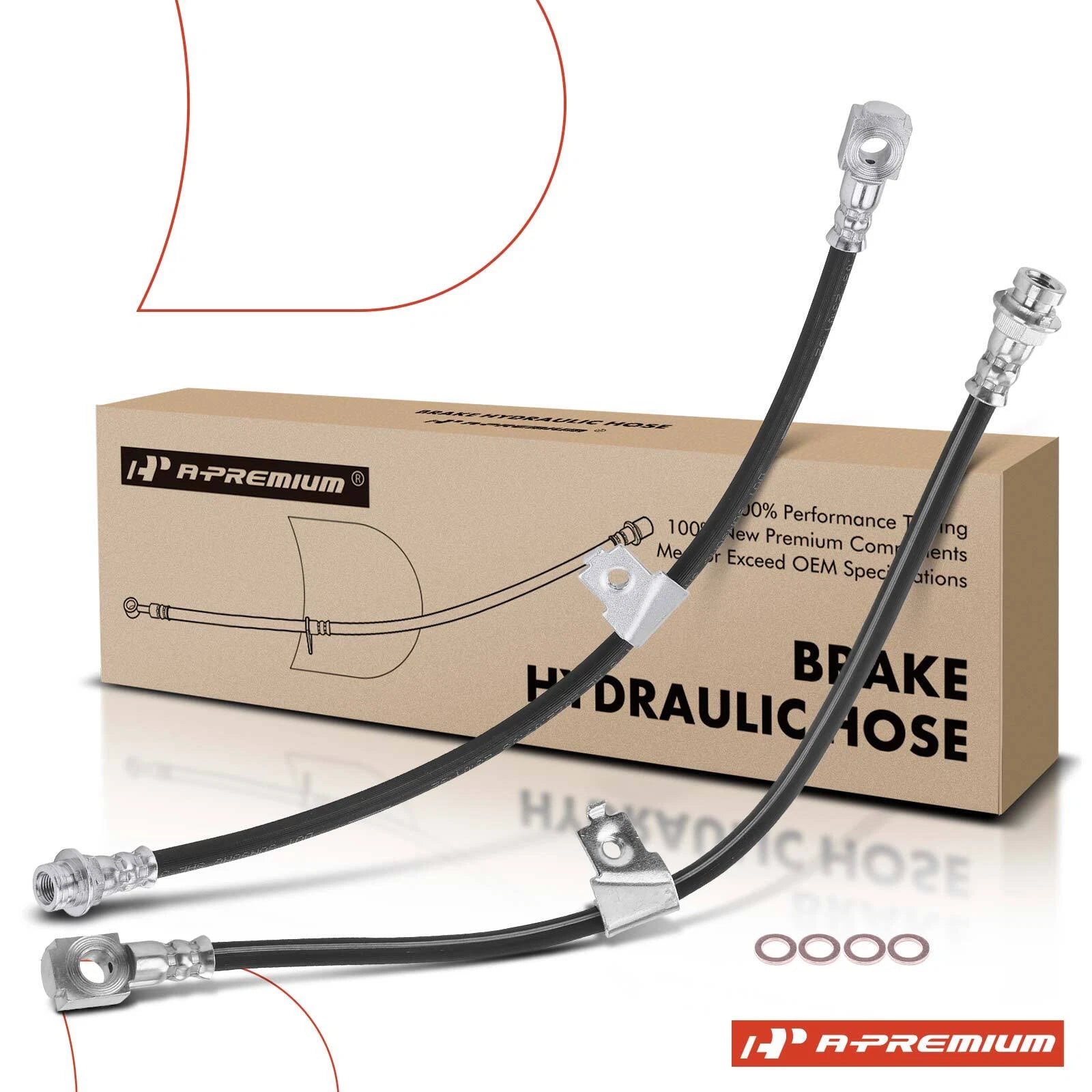 2X Front Brake Hydraulic Hose for Chevy Lumina APV (1992–1996)