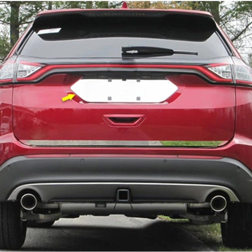License Plate Bezel Stainless Steel Replacement for 2015-2018 Ford Edge