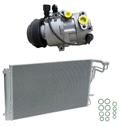 AC Compressor Kit with Condenser Replacement for Kia Seltos 2.0L (2022–2024)