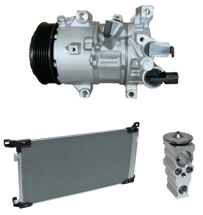 AC Compressor Kit With Condenser Replacement for Toyota Corolla 2.0L (2019–2019)