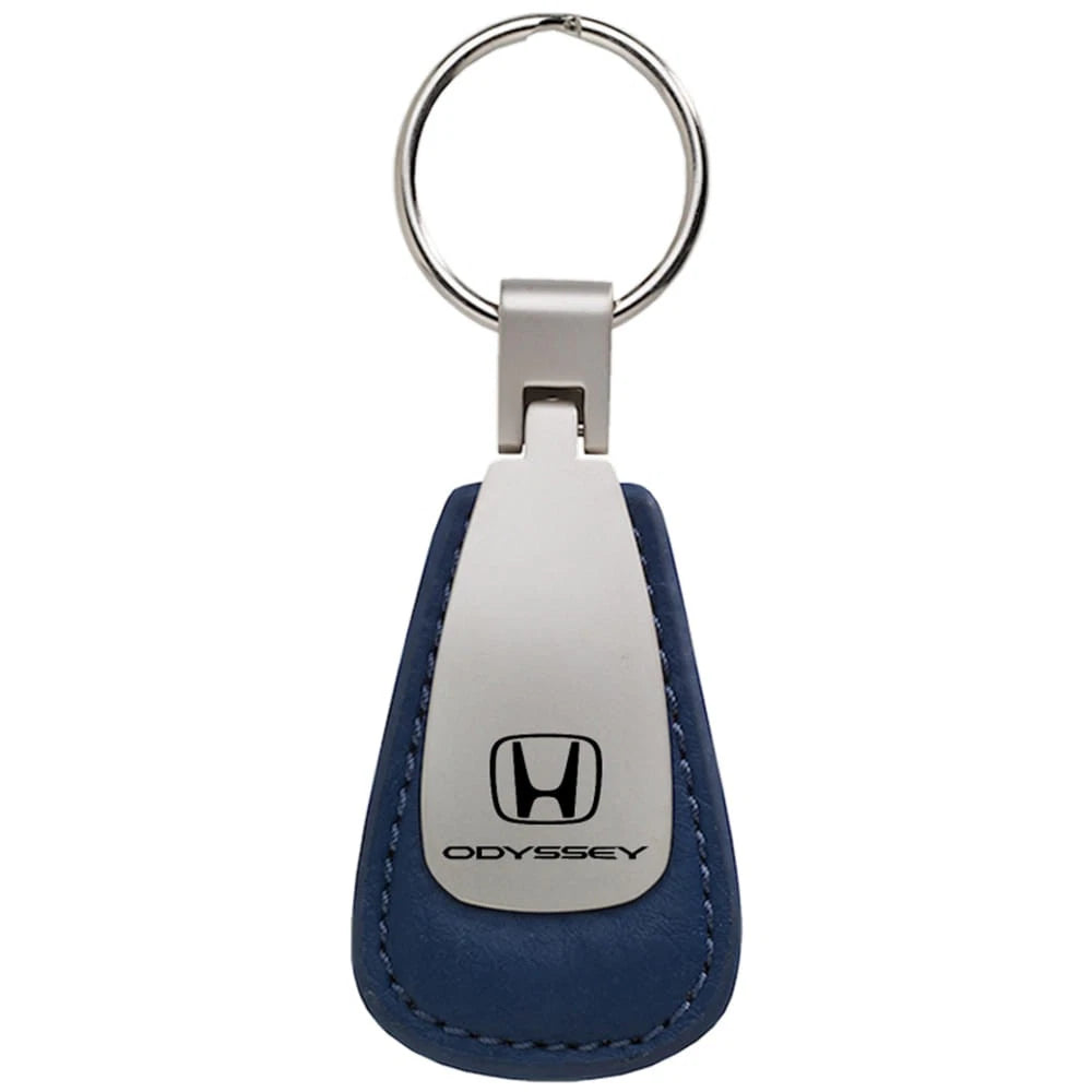 Blue Leather Teardrop Keychain - Officially Licensed for Honda Odyssey
