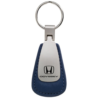 Blue Leather Teardrop Keychain - Officially Licensed for Honda Odyssey