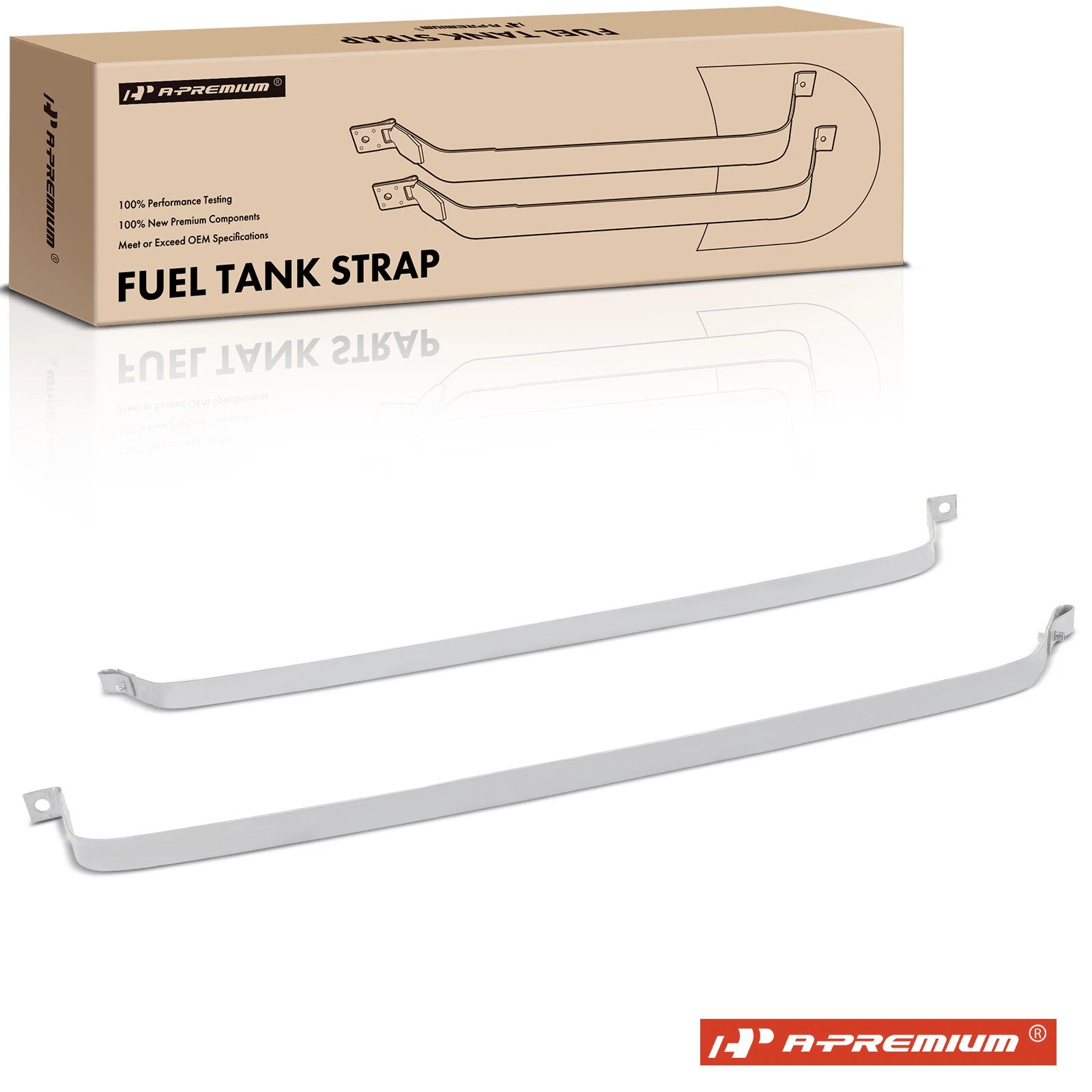 2X Steel Fuel Tank Straps for Cadillac Eldorado (1979–1985) Buick Riviera