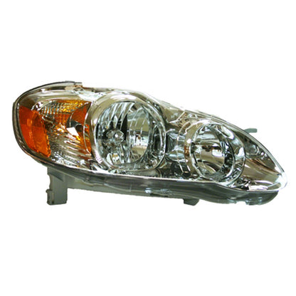 Replacement Clear Passenger Side Head Light Assembly for 2005-08 Toyota Corolla