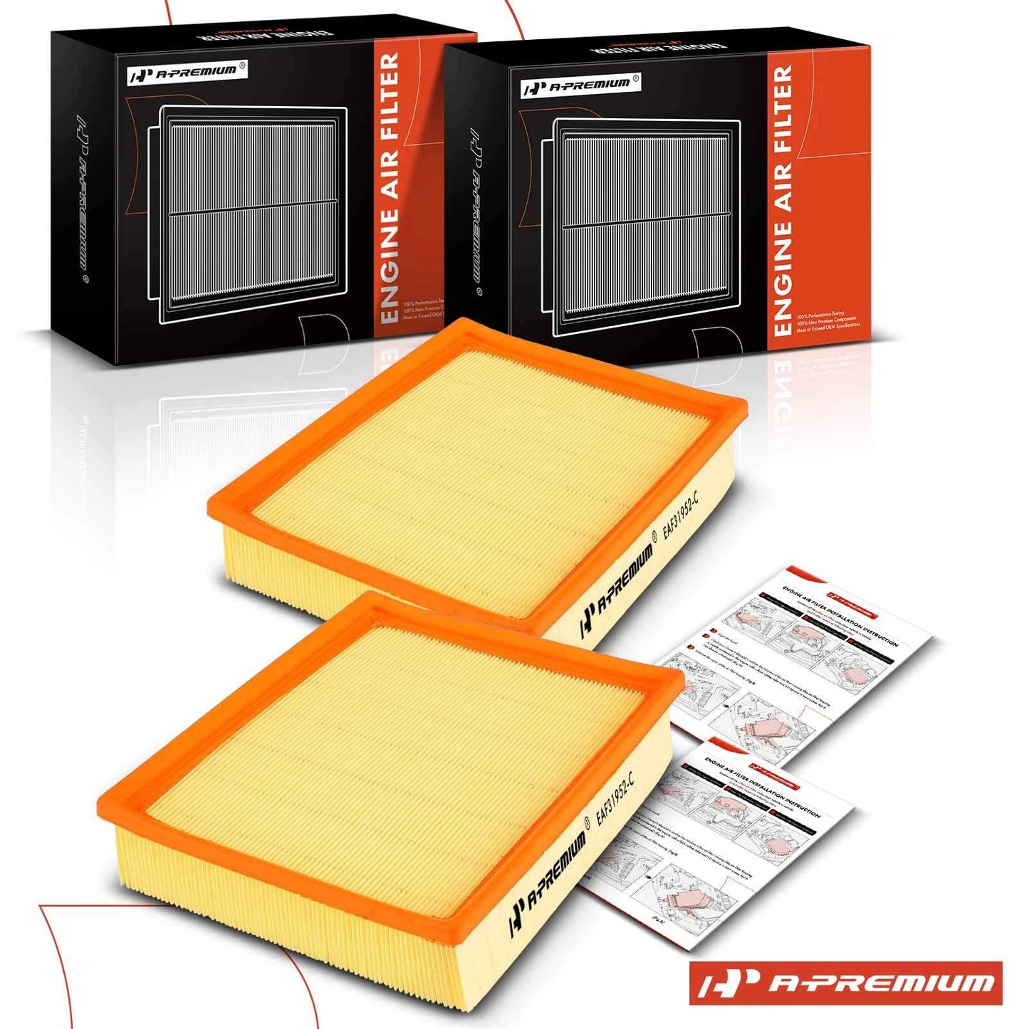 2X Engine Air Filter for Mercedes-Benz C230 C280 C220 (1994–1998)