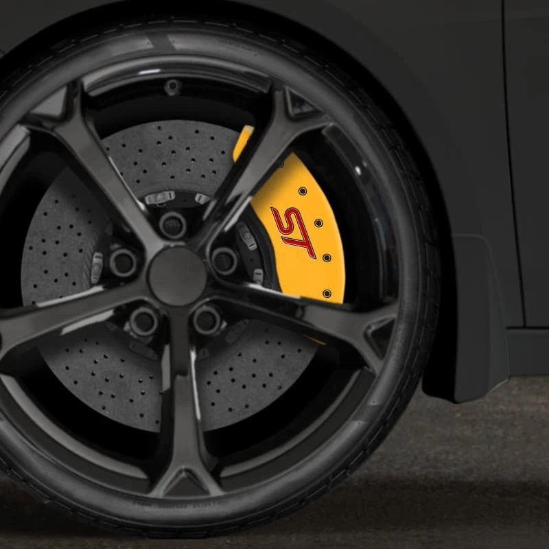 Set of 4 Yellow 'ST' MGP Caliper Covers for 2019-2020 Ford Edge