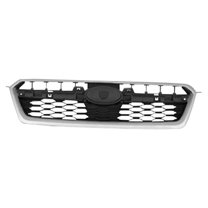 Replacement Black/Silver Painted Plastic Grille For 2012-2014 Subaru Impreza