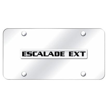 Chrome Name on Chrome Plate - Officially Licensed for Cadillac Escalade EXT