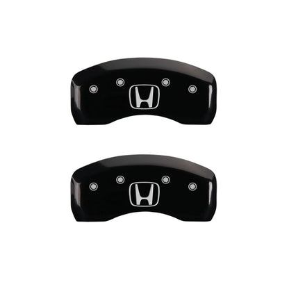 Black H Caliper Covers by MGP for 2011 Honda CR-V SE (2011–2015)