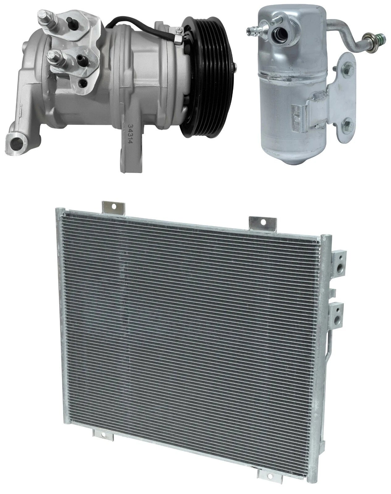 AC Compressor Kit With Condenser for Dodge Dakota 4.7L (2005–2005)