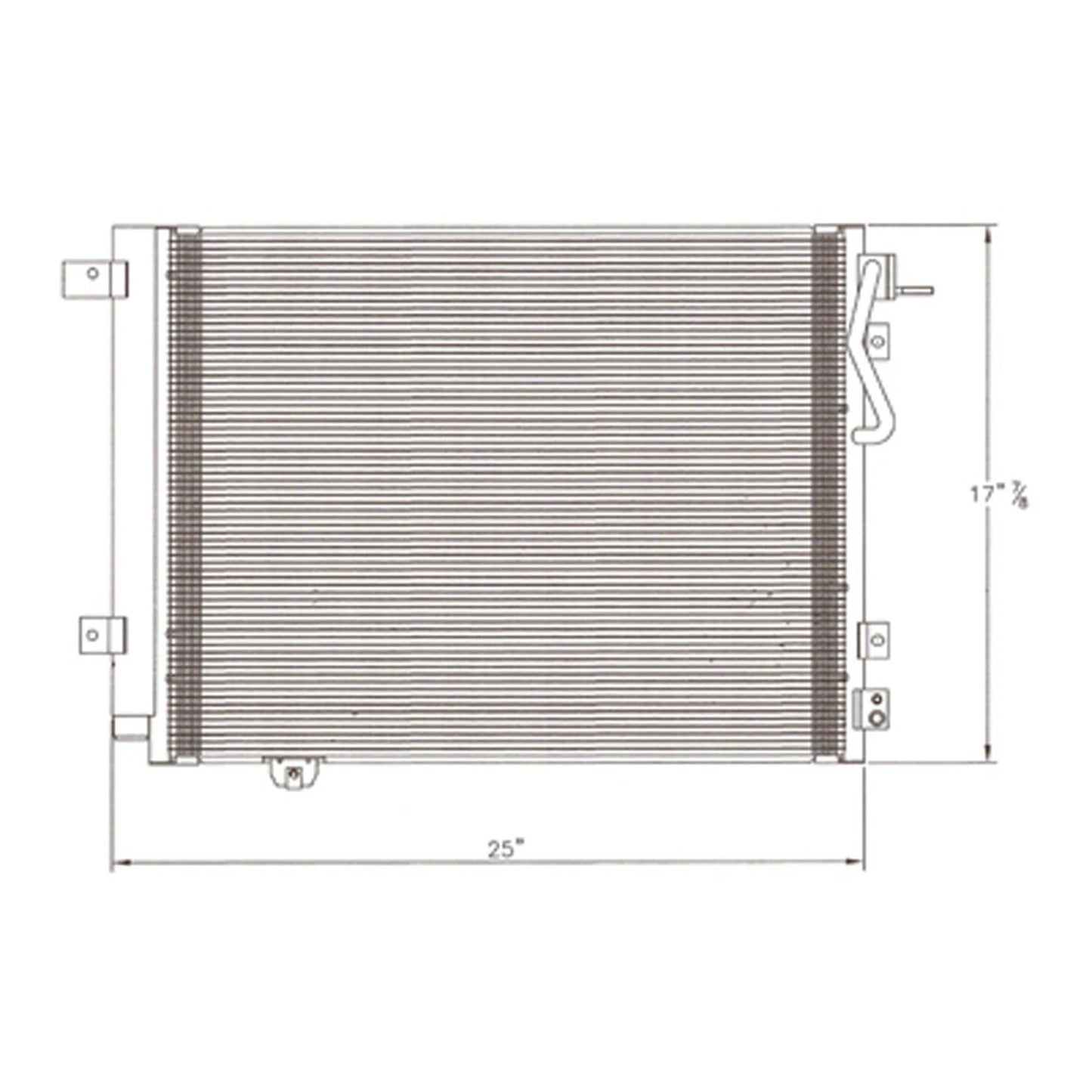 Replacement A/C Condenser Repair Part For 2007-2009 Kia Sorento